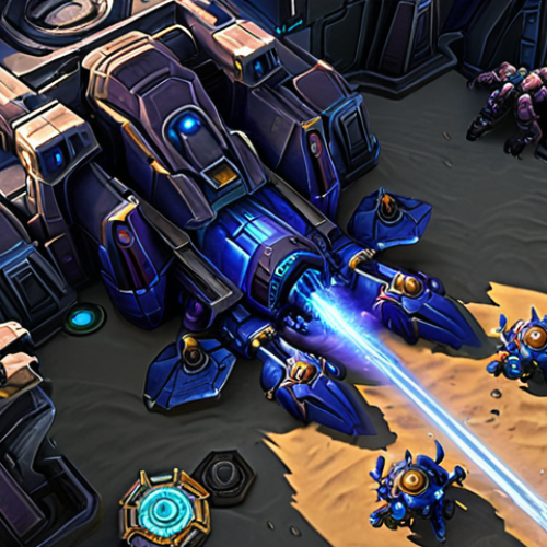 Home 20 **
A heavily fortified Zerg base entrance, with Lurkers burrowed strategically along a Creep-covered choke point. Spine Crawlers provide ground defense, while Spore Crawlers target aerial threats. Mutalisks patrol the skies above. A Nydus Worm is subtly visible, hinting at a hidden attack path. The scene conveys a sense of overwhelming defense and Zerg resilience. Include "StarCraft II" visual style. Safe for work, appropriate content, fully clothed. Professional.
**