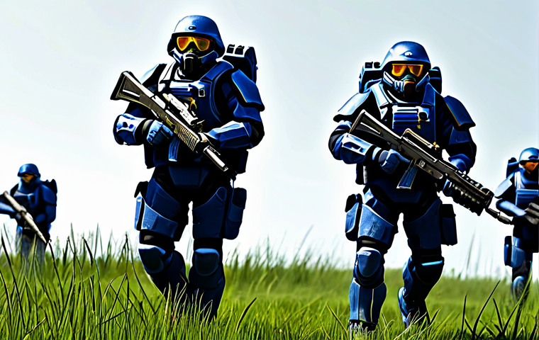 테란 아머 업그레이드 우선순위 - Early Game Terran Infantry**
"A squad of fully armored Terran Marines and Marauders advancing acros...