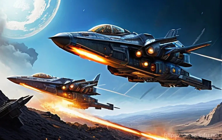 테란 배틀크루저 최적 활용법 - **Prompt 2: Tactical Maneuvers: Yamato and Jump** A Terran Battlecruiser is shown mid-combat, ex...